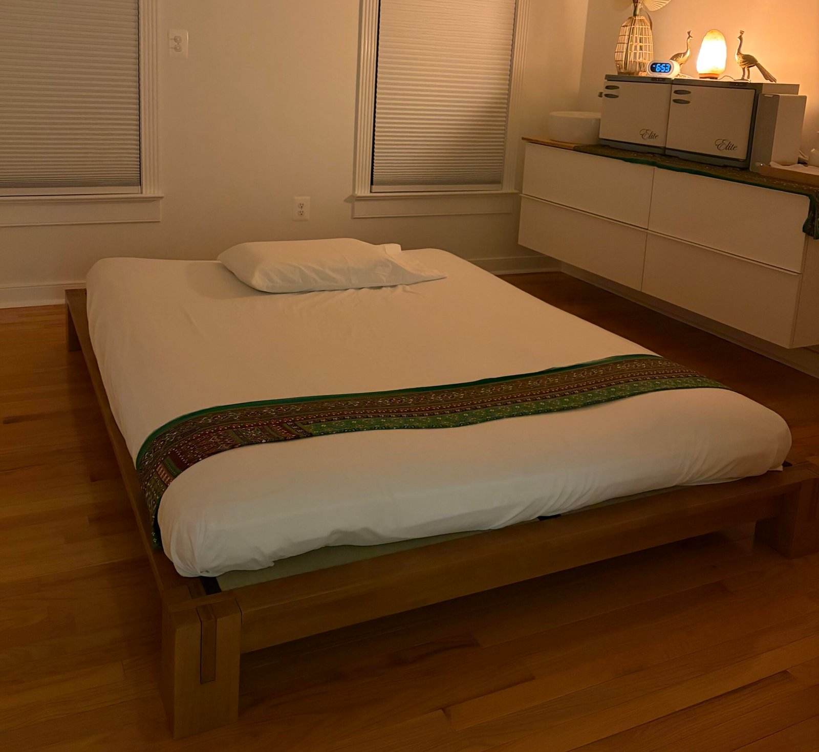 Traditional Thai massage floor bed setup inside a treatment room at Spa65 near North Bethesda MD.